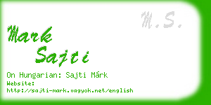 mark sajti business card